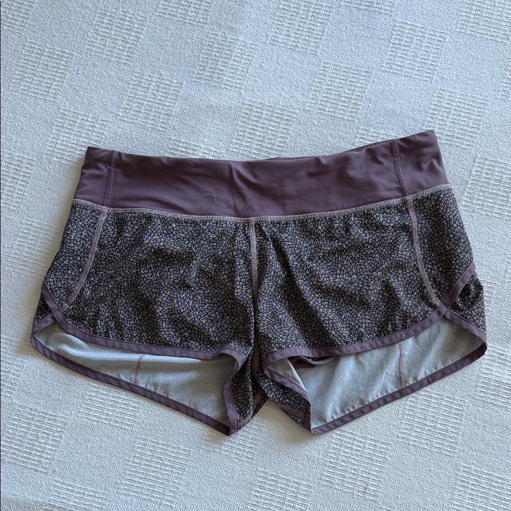 lululemon athletica Purple and Gray Athletic Shorts
